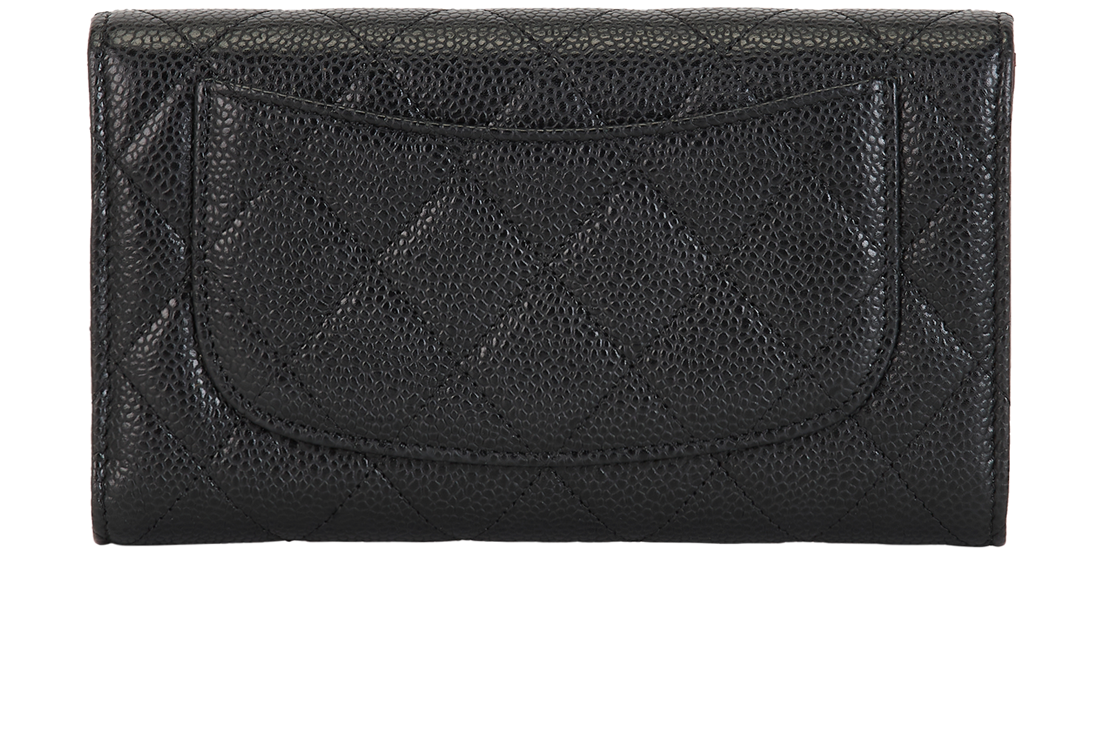 Chanel CC Long Wallet, &pound;550, Accessories, Black, Caviar Leather, Back view